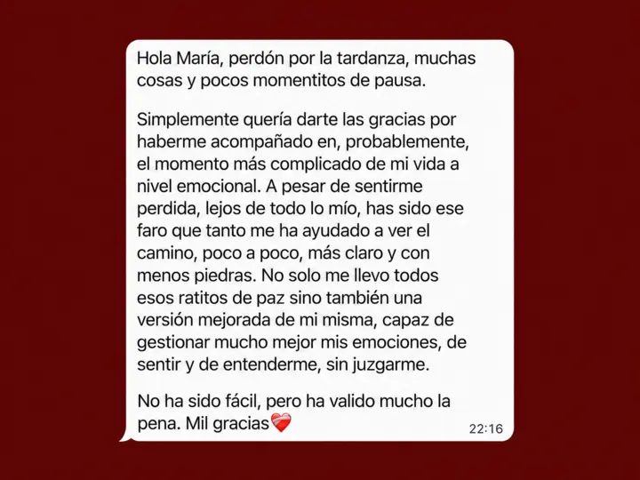 Testimonio anónimo recibido por WhatsApp 2